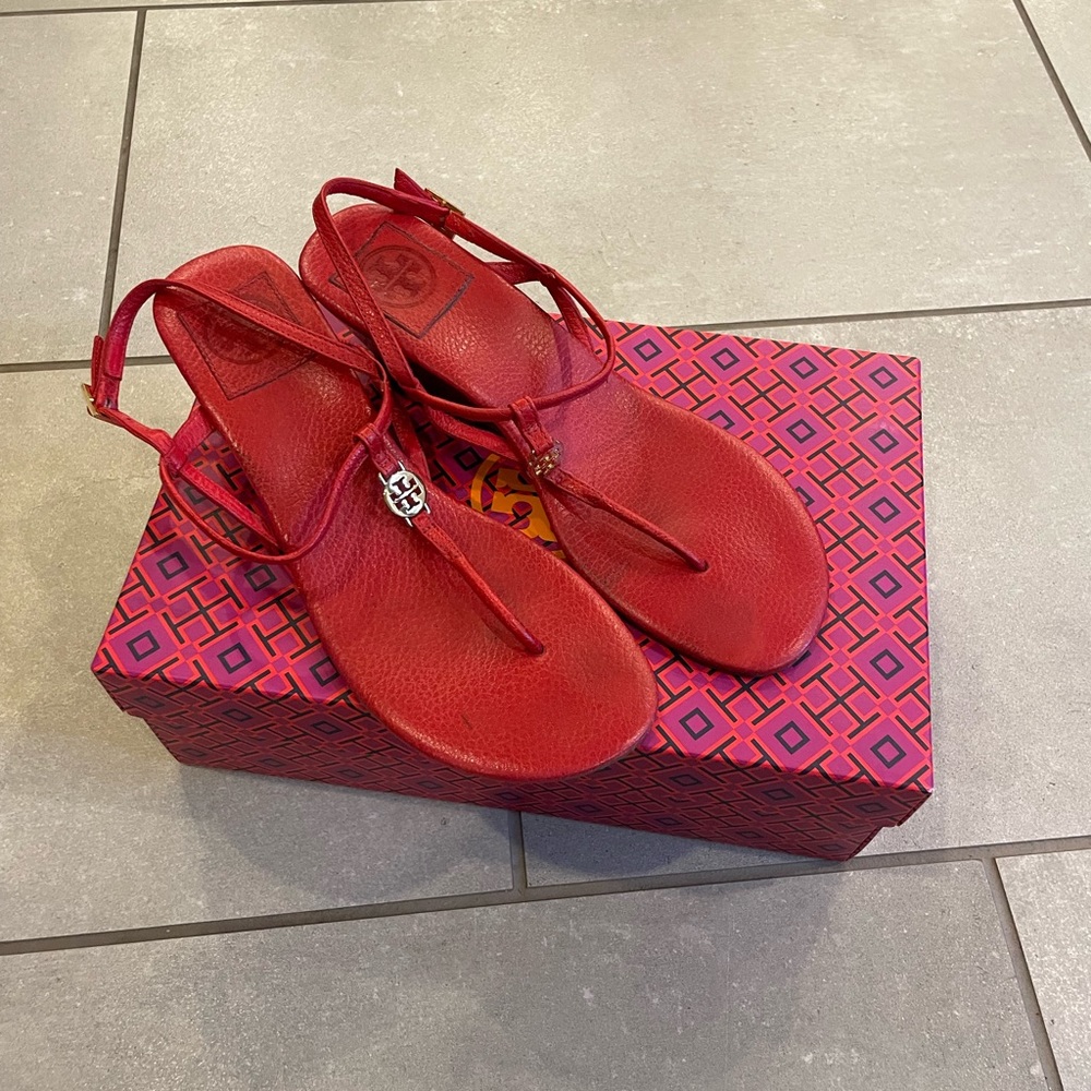 Tory Butch Red Sandals